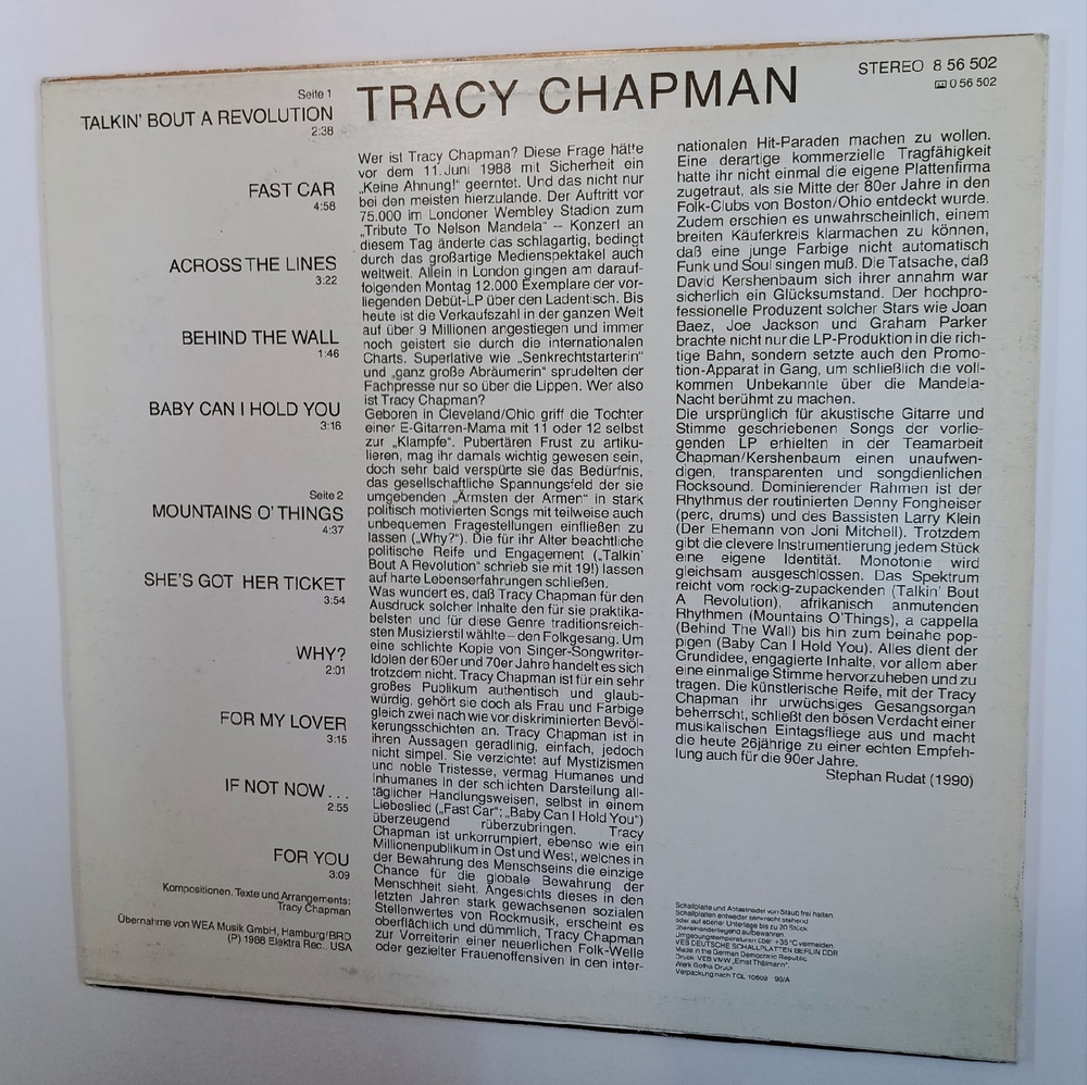 Tracy Chapman Tracy Chapman (GDR 1990)