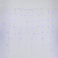 ULD-B6007-300-DTA BLUE IP44 Бахрома светодиодная. 6м. 300 светодиодов. Синий свет. Провод прозрачный. ТМ Uniel