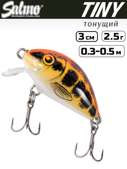 Воблер тонущий Salmo Tiny 3 см, цвет BM
