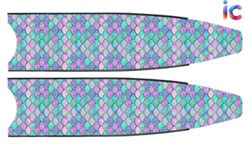 Лопасти Leaderfins Mermaid Purple Golden (стеклотекстолит) черный борт, без наклейки, 20°