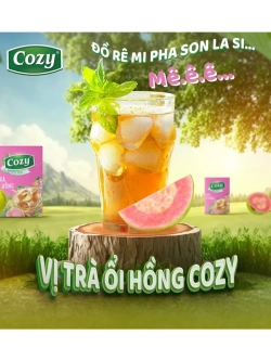 Растворимый вьетнамский чай со вкусом гуавы 240 г