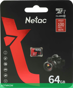 Карта памяти Netac P500 Extreme Pro 64GB (NT02P500PRO-064G-S)