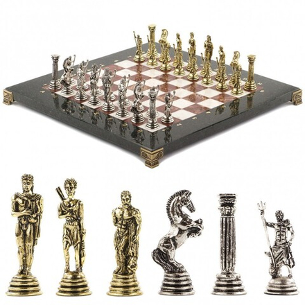 Шахматы "Посейдон" 32х32 см лемезит мрамор G 120788