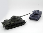 Радиоуправляемый танковый бой T34 и Tiger 1:28