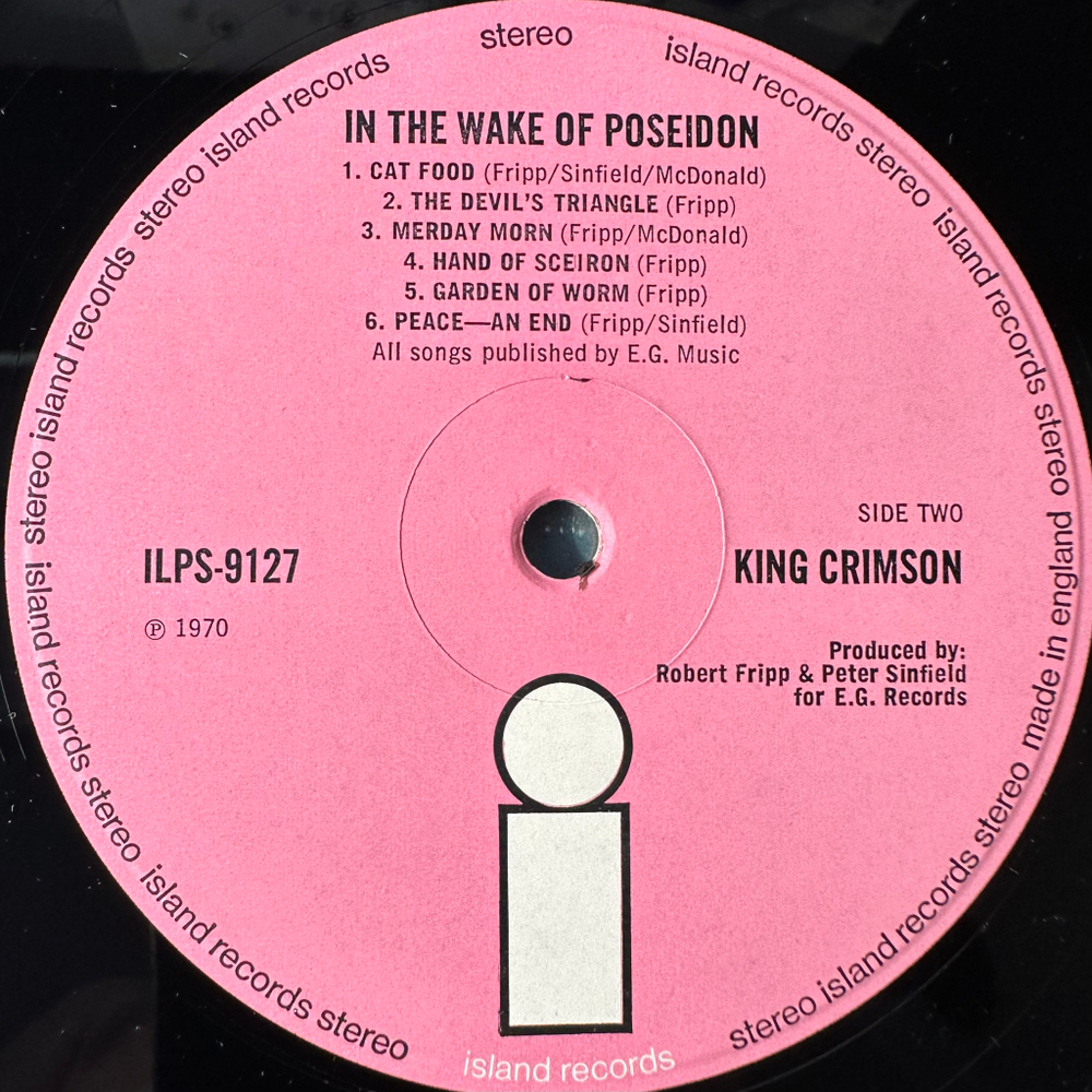 King Crimson ‎– In The Wake Of Poseidon (Англия 1970г.)
