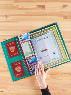 Папка для хранения семейных документов А4 c файлами