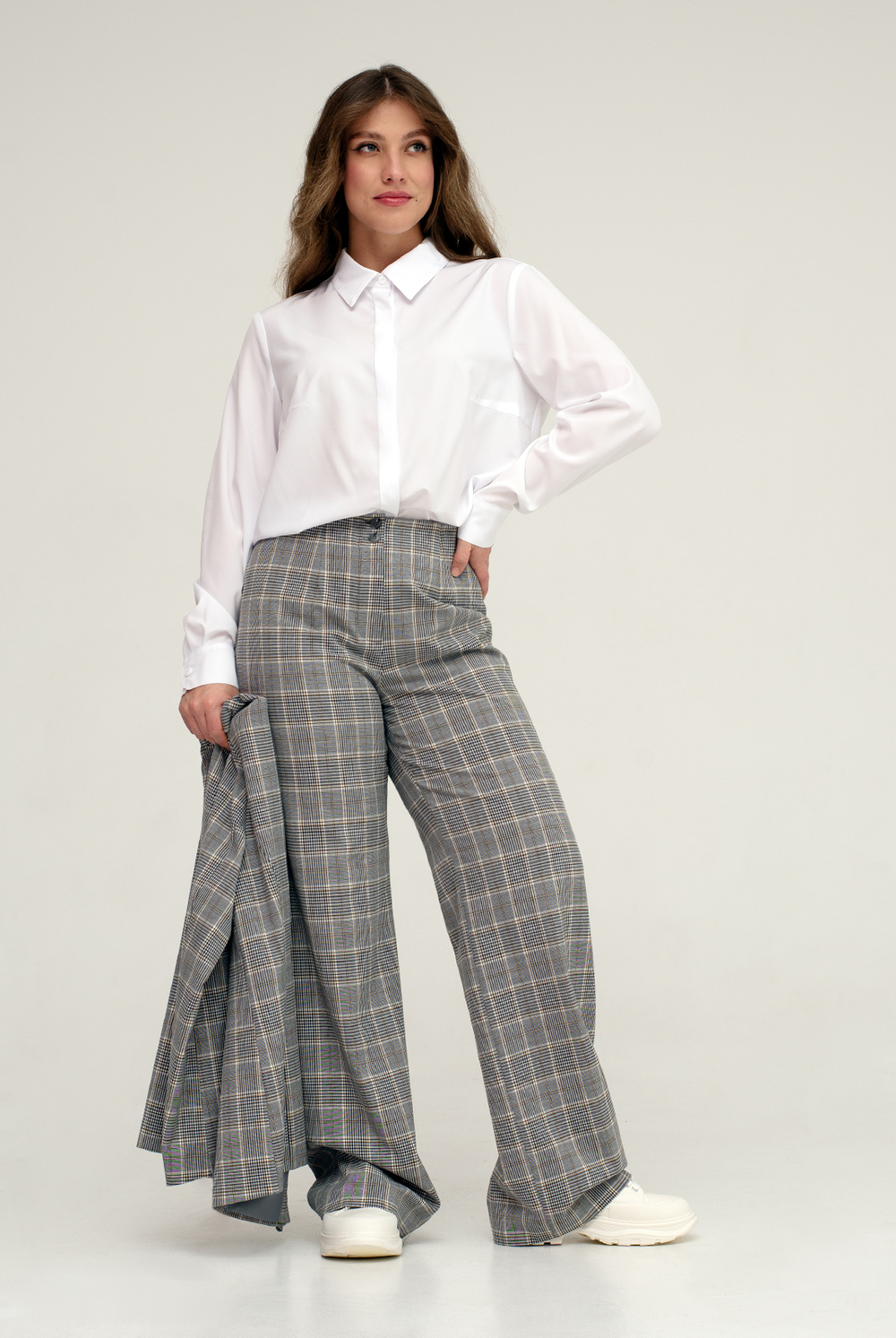 Брюки женские 02, клетка #412Клг0202