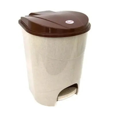 Контейнер для мусора с педалью 19л Беж.мрамор 0,384,297х0,302м