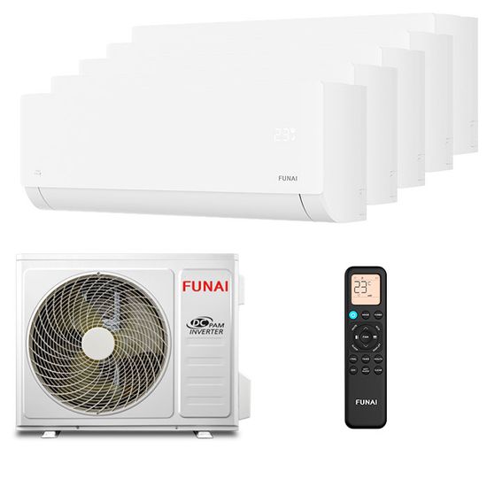 Мультисплит система на 5 комнат Funai RAM-I-SN30HP.W02/S x 5 / RAM-I-5SKG125HP.02/U