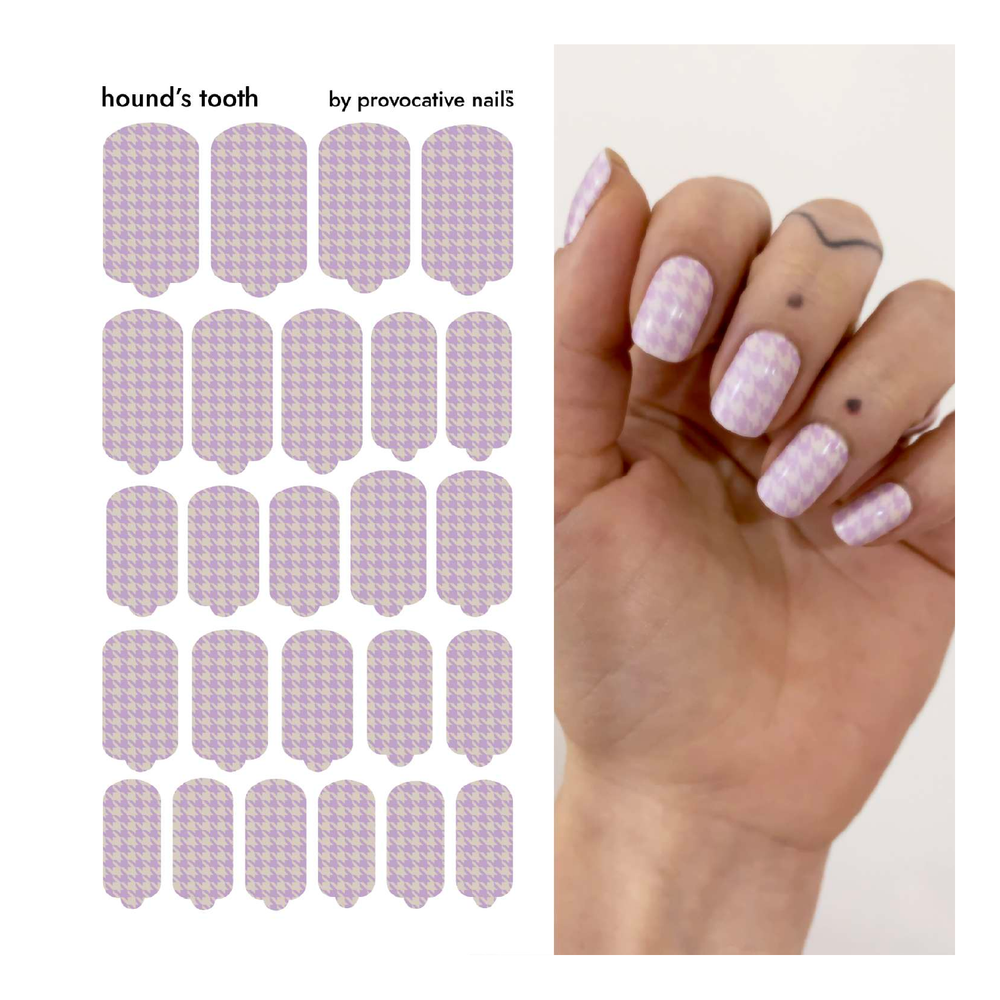 Плёнки для педикюра by provocative nails hounds tooth