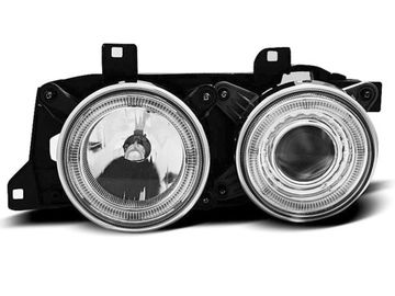 Передние фары ANGEL EYES CHROME для BMW 7 E32
