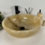 Раковина из оникса Bowl Yellow BO-64542 45*45*17 0199