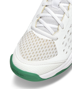 Детские теннисные кроссовки Wilson Rush Pro Jr - white/white/bosphorus