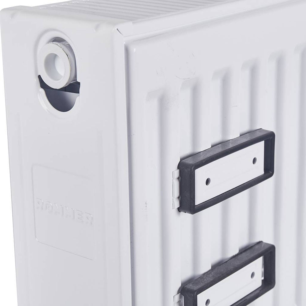 Радиатор панельный профильный ROMMER Compact тип 22 - 300x1400 мм (подкл.боковое, белый)