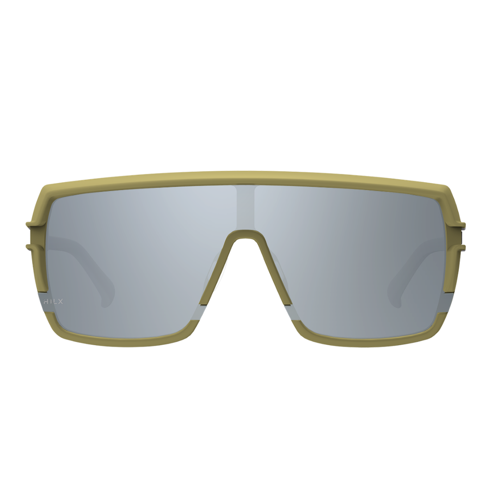 Спортивные очки HILX Youngblood Matt Khaki Light Grey / Silver Lens