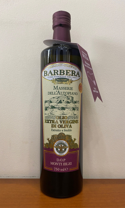 Оливковое масло BARBERA "MASSERIE dell`ALTOPIANA", D.O.P. Monti Iblei, Extra Virgin, 750 мл, Италия
