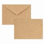 Конверты С6 (114х162 мм) КРАФТ, клей, 90 г/м2, КОМПЛЕКТ 1000 шт., треугольный клапан, 58211