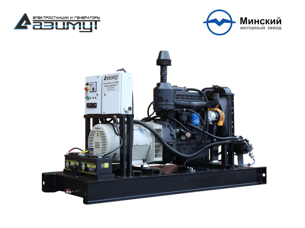 Дизельный генератор Азимут АД-25С-Т400-2РМ1 ММЗ с автозапуском