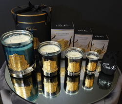 Свеча 750гр Cote Noire Luxury Candle Vanilla золотая