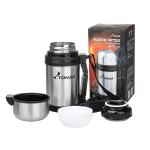 Термос Тонар 1000ML(C), дополнительная пластиковая чашка, складная ручка, ремень