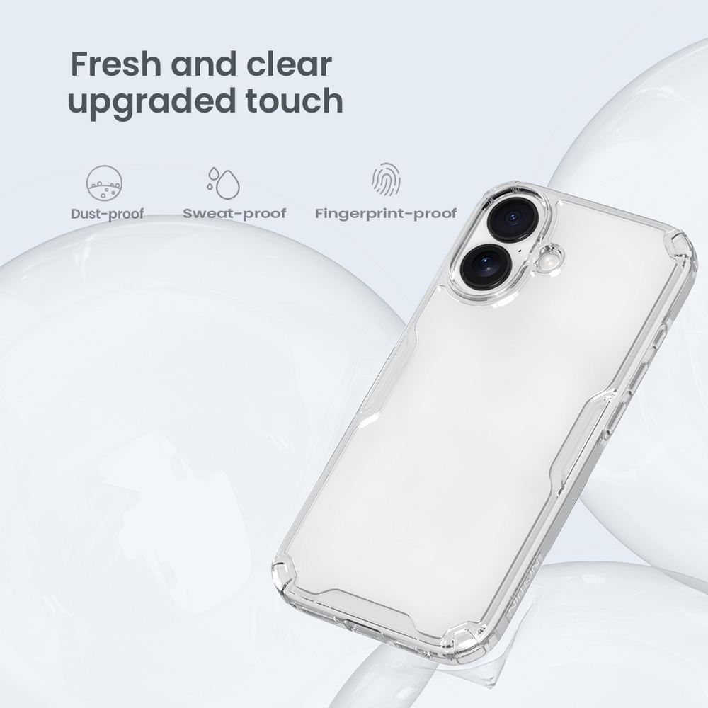 Прозрачный усиленный чехол для смартфона iPhone 17, серия Nature TPU Pro от Nillkin
