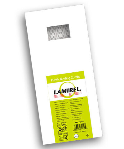 Пружина пластиковая Lamirel, 38 мм. Цвет: белый, 25 шт.