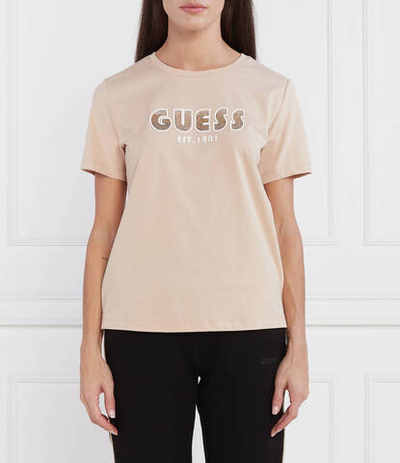Футболка SS CN SHADED LOGO TEE GUESS - бежевый(W3YI39 I3Z14)