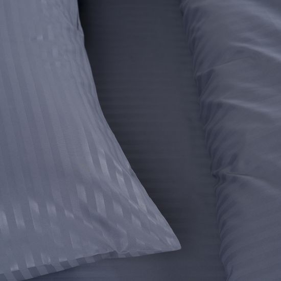 Наволочка  Greys ,  страйп  полисатин  50x70 ,  HOMY