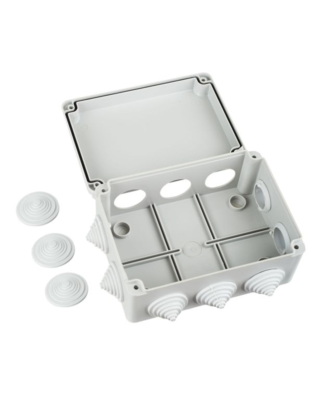 Коробка распаячная ОП 150х110х70 IP55 KM41242 (10 каб.ввод.) IEK UKO10-150-110-070-K41-55