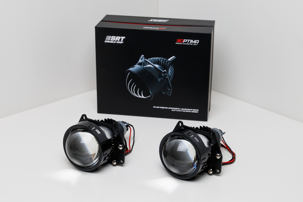 Optima Bi-LED Lens SRT Double Chip 3.0" 5500К 24V