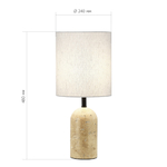 SL1194.414.01 Прикроватная лампа ST-Luce Черный/Бежевый E27 1*60W EARTHY