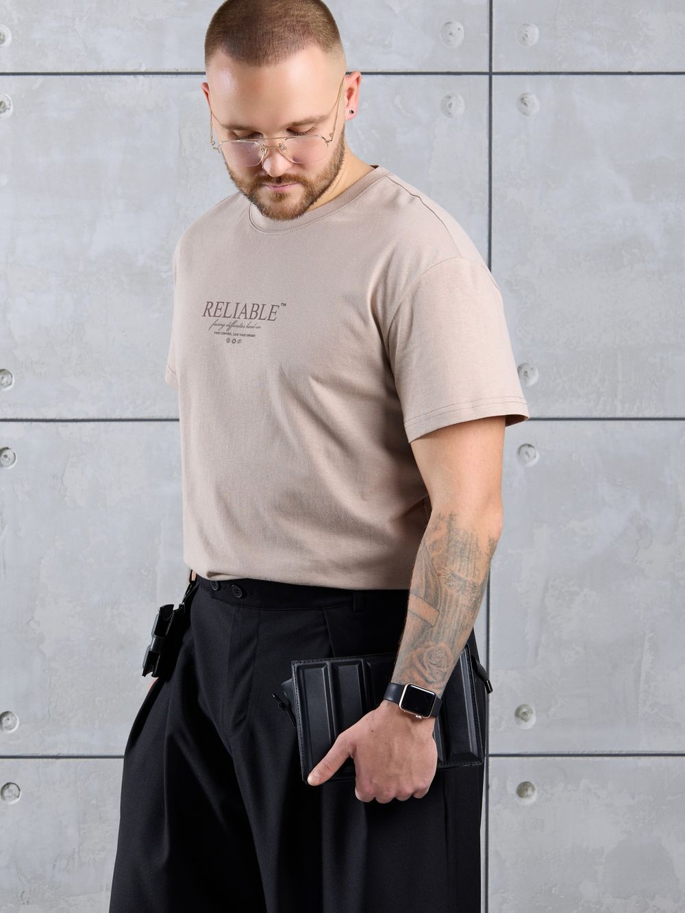 Фуфайка (футболка) мужская Джек-2 Виотекс БЕЖЕВЫЙ