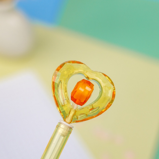 Ручка Сердце, желтый