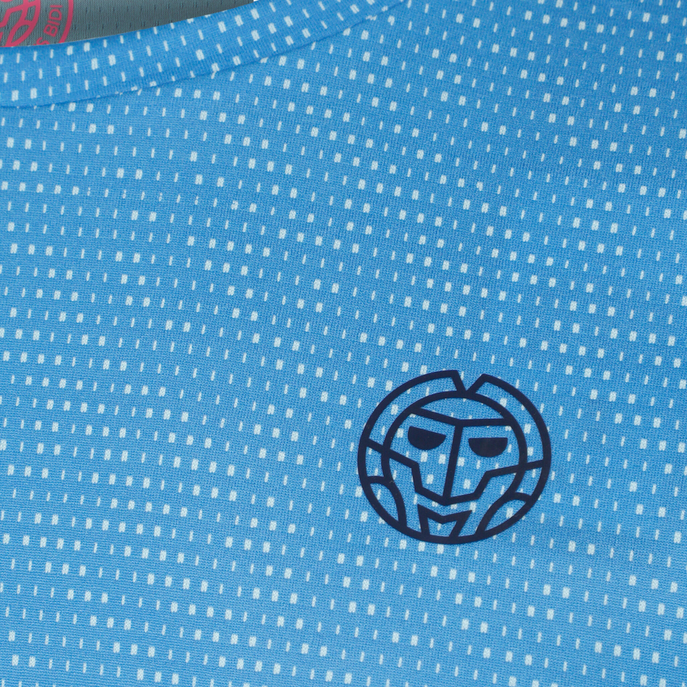 Мужское теннисное поло BIDI BADU Crew Two Colored T-Shirt Men - Blue, White