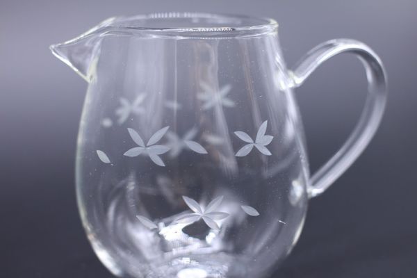 Сливник с цветами, стекло, 500мл