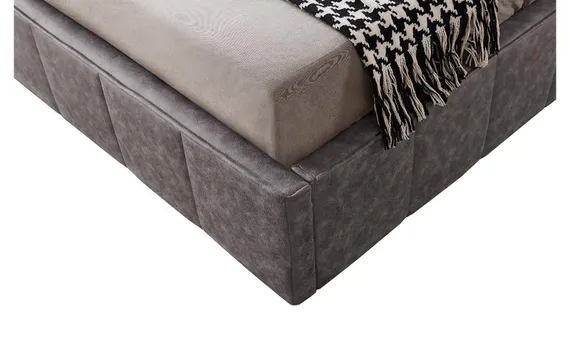 Кровать Hush с подъемным механизмом, 180х200 см, темно-бежевая