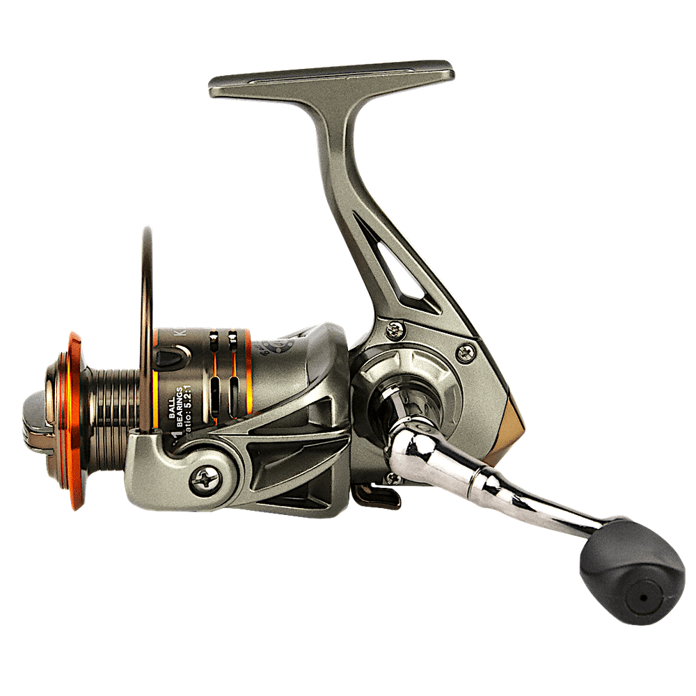 Катушка Kaida KD.GTF G002-50A 5000 bb4+1 (5.2:1) 370г 0.285/0.33/0.37мм-180/145/115м Мет.шпуля