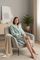 Халат женский махровый ментоловый AYKA HOME