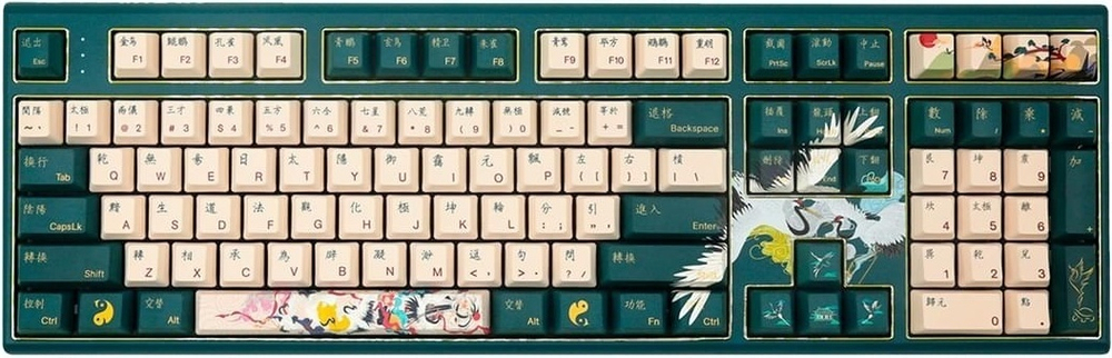 Клавиатура VARMILO VBM108 Crane of Lure EC V2 Violet зеленый