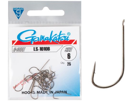 Крючки Gamakatsu LS-1010B HOOKS BRONZE разм. 06 25шт.