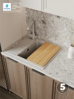 Мойка POLYGRAN DEKA-600 серый №14, смеситель DORADO серый №14