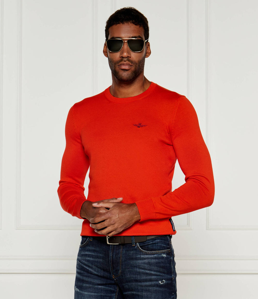 Свитер GIROCOLLO Aeronautica Militare - красный(MA1502L506)