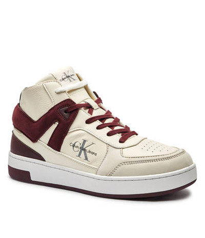 Кожаные кроссовки CALVIN KLEIN JEANS - белый(YM0YM01109)