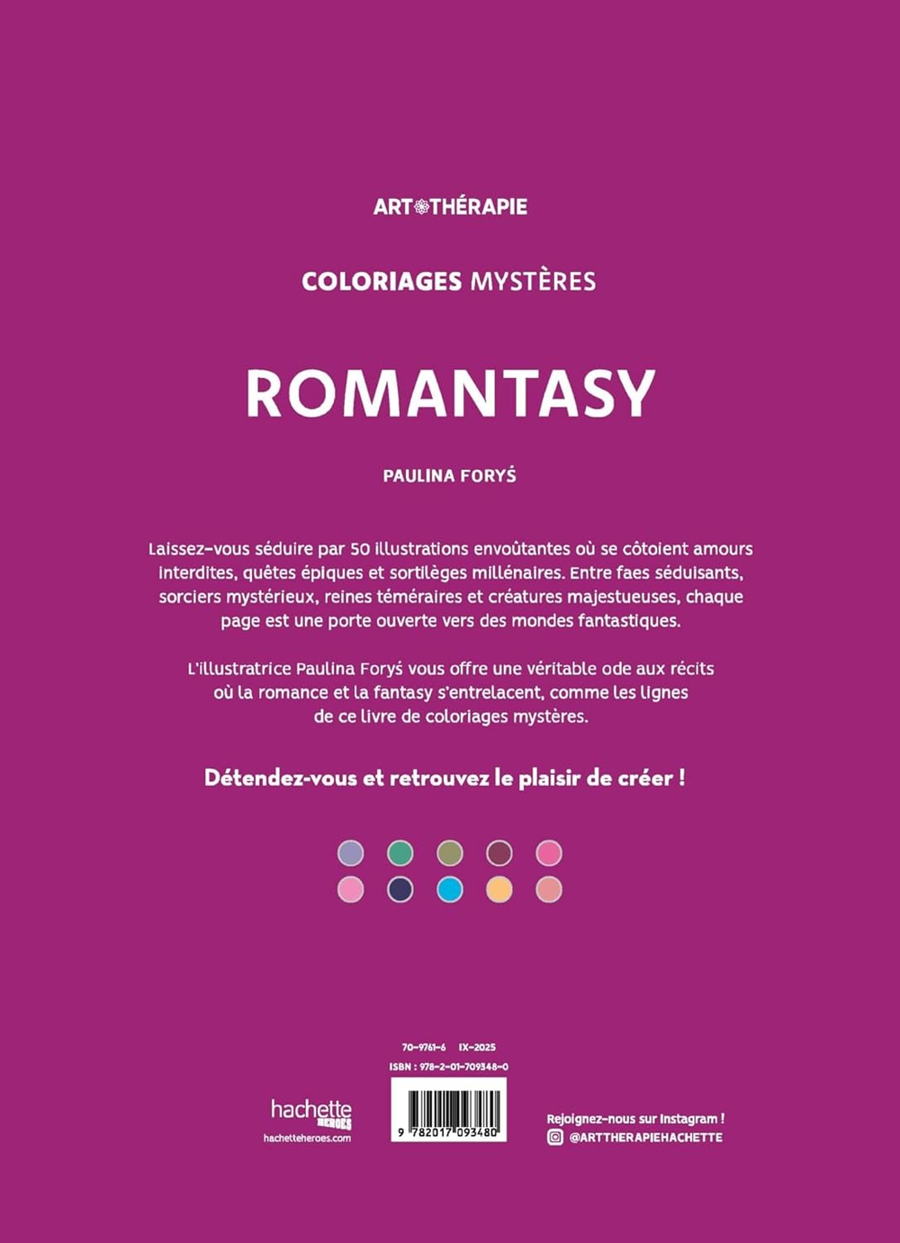 Hachette раскраска по номерам Coloriages mystères -Загадочные раскраски-романтика