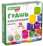 Гуашь 16цв. "New" по 10мл. (BRAUBERG)