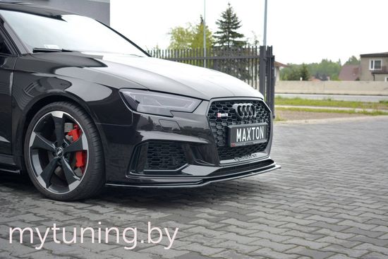 Сплиттер бампера переднего для AUDI RS3 8V Sportback (17-...)
