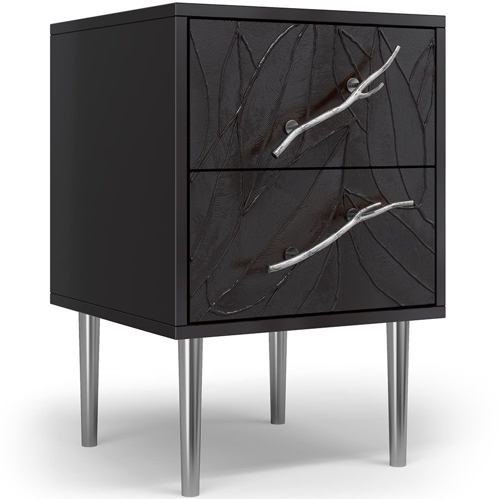 Тумба Арт Колор leaves Стайл Сильвер Терпкий коричневый