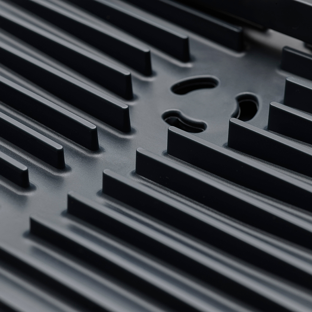 Сушилка для посуды раздвижная extend steel, серая