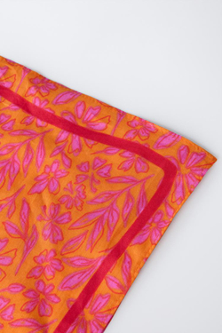 ZARA БАНДАНА С ЦВЕТОЧНЫМ ПРИНТОМ, РОЗОВЫЙ