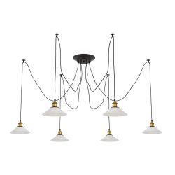 Citilux Эдисон CL451061 Люстра паук Венге Бронза